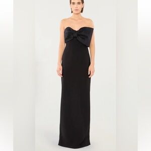 Likely Minka Bow Strapless Gown Black Size 10